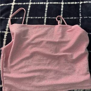 Elegant Pink Glitter Camisole